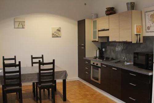 Η κουζίνα ή μικρή κουζίνα στο Residence Beau Rivage Brehec