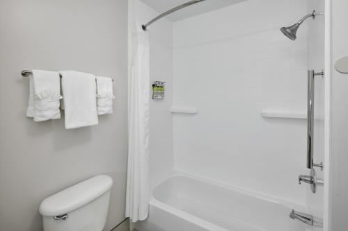 Ett badrum på Holiday Inn Express Hotel & Suites Pensacola-West Navy Base, an IHG Hotel