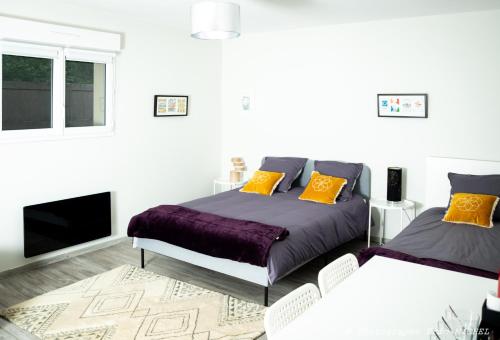 Gallery image of 1 CHAMBRE 20m2 : 2 lits pour 3 voyageurs +cuisine + terrasse bois en jardin in Trévignin