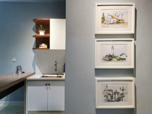 Dapur atau dapur kecil di Cozy NEAR-BEACH Apartment ~The Napping House 海滨公寓~