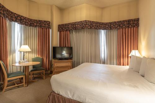 Televisyen dan/atau pusat hiburan di Cozy Pet-Friendly King Studio in Mt, Crested Butte condo