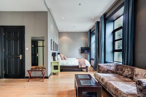 Χώρος καθιστικού στο Gracie Art Hotel