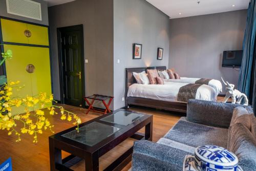 Χώρος καθιστικού στο Gracie Art Hotel