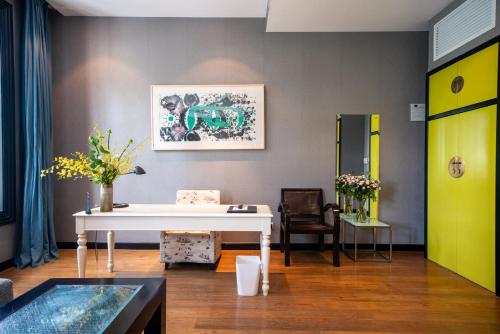 Χώρος καθιστικού στο Gracie Art Hotel
