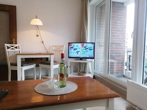 TV tai viihdekeskus majoituspaikassa Sylter-Besserburg-App5