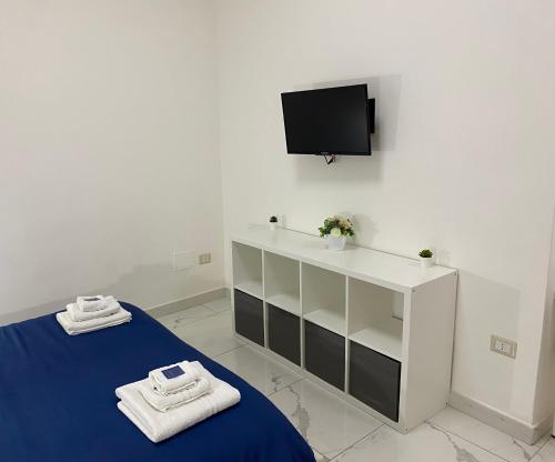 Televízia a/alebo spoločenská miestnosť v ubytovaní Conforti Apartment