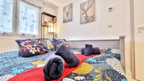 Postel nebo postele na pokoji v ubytování O'Cœur Cozy