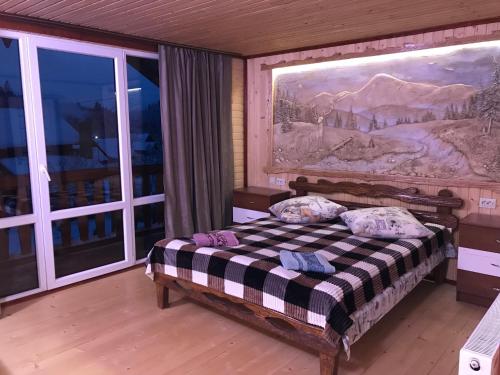 Llit o llits en una habitació de Садиба «Дем‘янів Двір»