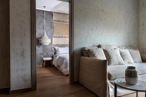 Χώρος καθιστικού στο Macrame Luxury Suites