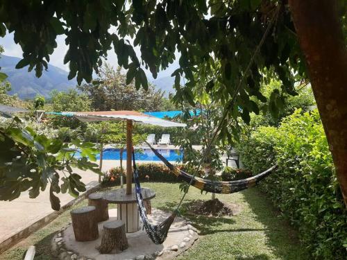 Piscine de l'établissement LA KINTA DE SAN PEDRO Casa Campestre con piscina ou située à proximité