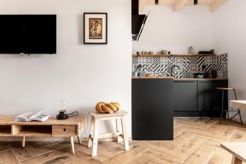 TV a/nebo společenská místnost v ubytování Rolniczówka - apartament na podhalańskiej wsi
