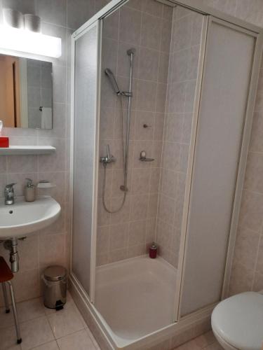 Ванная комната в Hotel Colibrì