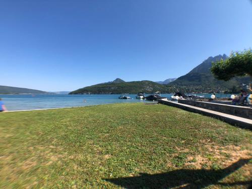 Gallery image of Logement avec terrasse sur lac, tout confort, dans résidence avec PLAGE et PONTON PRIVEE in Duingt