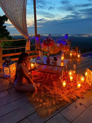 ADA MARINA, hotel campestre con la mejor vista a Cartagenaにあるバルコニーまたはテラス