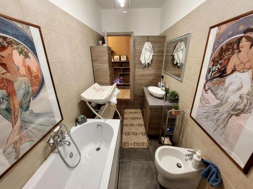 Ванная комната в Luminoso appartamento a pochi minuti da Duomo e Fiera