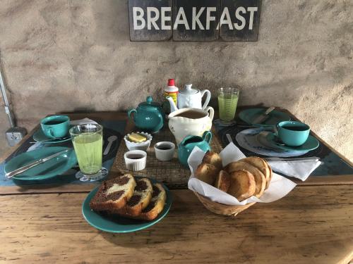 Opciones de desayuno para los huéspedes de La Cuchilla Casa de Campo
