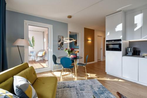 Kuchyň nebo kuchyňský kout v ubytování SweetHomes Dresden