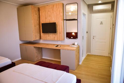 Postel nebo postele na pokoji v ubytování Hotel Jurgen