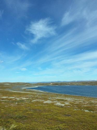 a view of a large body of water at Hotel Repvåg in Repvåg