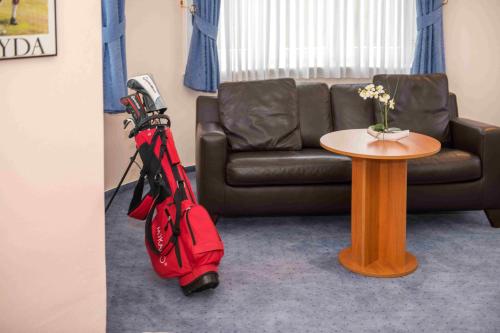Ruang duduk di Golfhotel Denzerheide