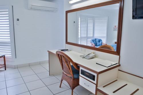 Μια τηλεόραση ή/και κέντρο ψυχαγωγίας στο Central Park Motel
