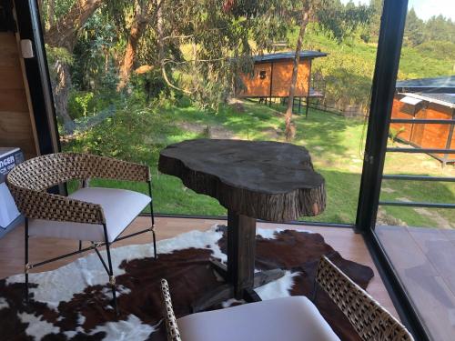 Jardín al aire libre en Glamping la Cumbre