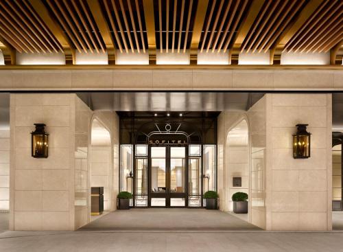an entrance to a building with a lobby at Sofitel Ambassador Seoul Hotel & Serviced Residences in Seoul