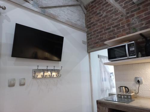 Dapur atau dapur kecil di Klipkoppie Cottage