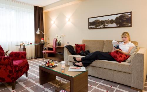 Ruang duduk di Mercure Hotel Düsseldorf City Center