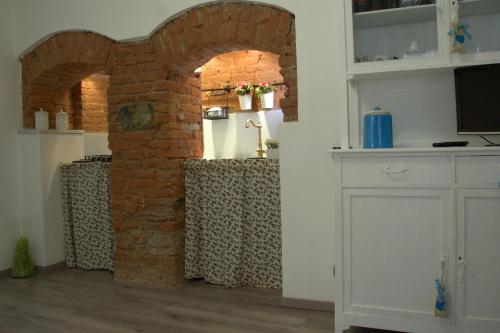Majoituspaikan La Finestra sul Borgo keittiö tai keittotila