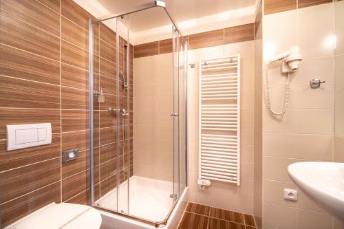 Kúpeľňa v ubytovaní Hotel Vyhlídka