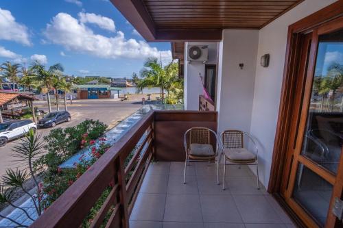 Balcon ou terrasse dans l'établissement Pousada Vivenda da Barra