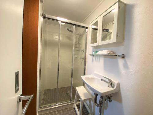 Ένα μπάνιο στο Seeblick 2 - 1BR Lakefront Apartment l Central Location l Off-Street Parking