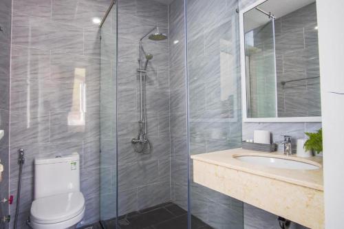 Phòng tắm tại Blue Sea Luxury Hotel & Apartment Vũng Tàu