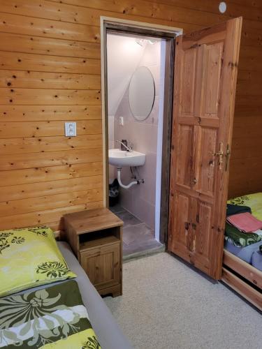 Koupelna v ubytování HORSKÝ PENZION U SPLAVU