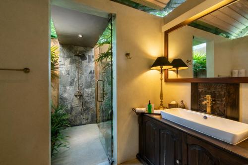 Koupelna v ubytování Sundara by Mosvold
