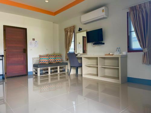 Μια τηλεόραση ή/και κέντρο ψυχαγωγίας στο Breeze Bay Villa