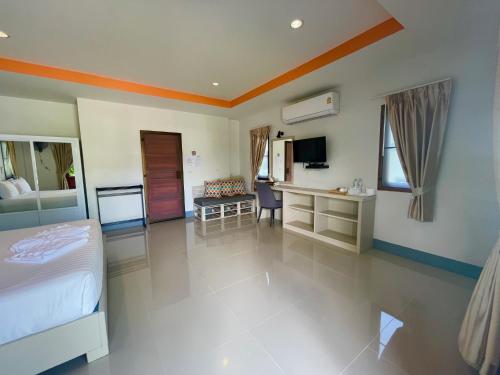Ένα ή περισσότερα κρεβάτια σε δωμάτιο στο Breeze Bay Villa