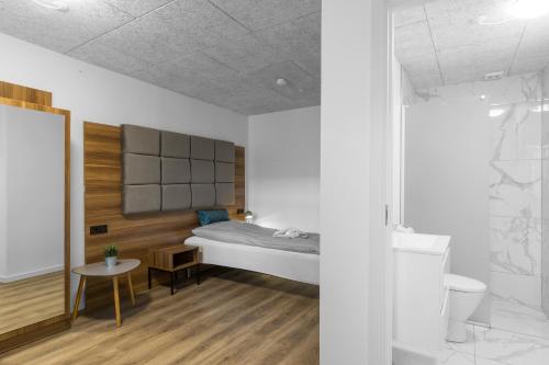 Krevet ili kreveti u jedinici u okviru objekta Esbjerg BB hotel