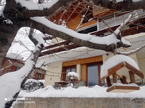L'établissement RDC Villa plein sud avec vue imprenable en hiver