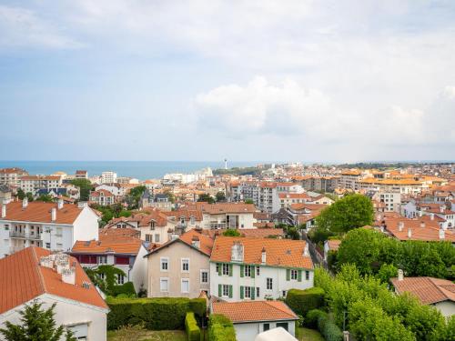 a view of a city with houses at Apartment Château d'Arcadie-1 by Interhome in Biarritz