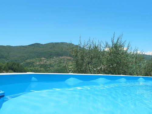 VellanoにあるApartment Poggetto 2 by Interhomeの山を背景にした青い水のプール