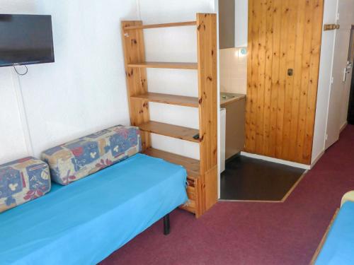 Cama o camas de una habitación en Apartment La Forclaz-2 by Interhome