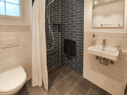 a bathroom with a toilet and a sink at Apartment Haus Altein Apartment Nr- 4 by Interhome in Davos