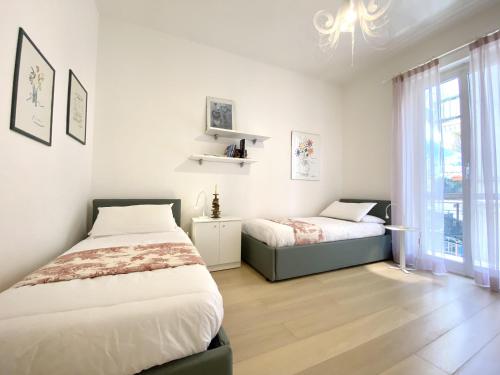 A bed or beds in a room at CasaViva-Lovely Bilo in Santa with AC