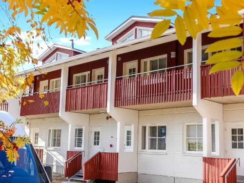 Bygningen som feriehuset ligger i