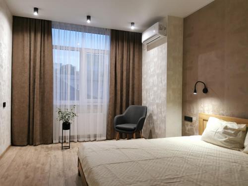 Кровать или кровати в номере Green Apartments
