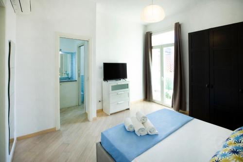 Posteľ alebo postele v izbe v ubytovaní Casa Miniero Sorrento Center