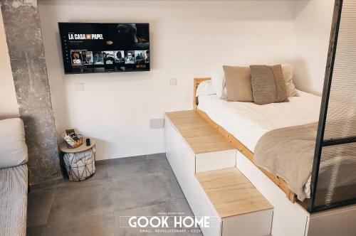 Posteľ alebo postele v izbe v ubytovaní Gook Home BEACH