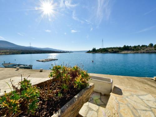 a view of a large body of water at Holiday Home Ana-2 by Interhome in Obrovac